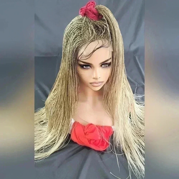 Braided wigs, micro million braids, blond wig, ombre, stunning NWT, YASSINE - Picture 9 of 16